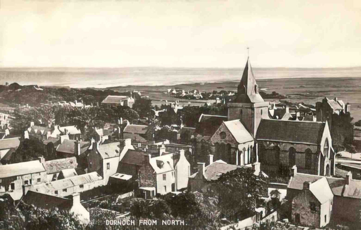 Sutherland Dornoch from the North 1930s Vintage A4 Photo Print