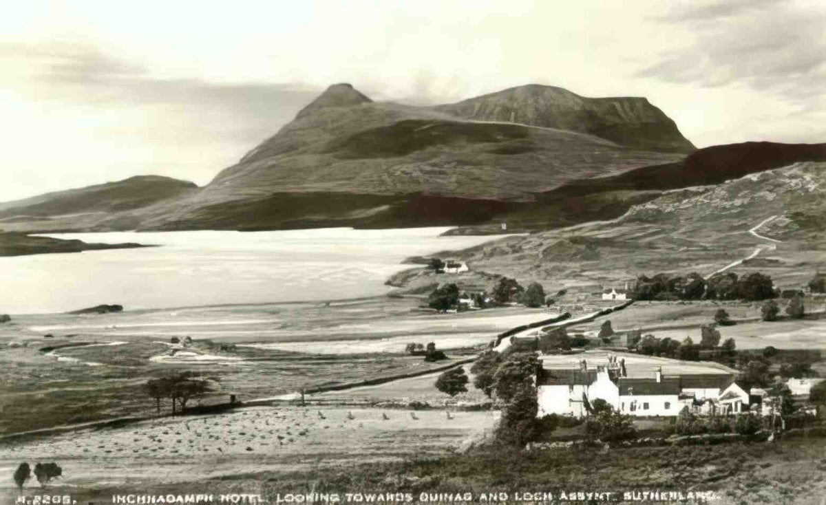Sutherland Inchnadamph Hotel looking towards Quinag and Loch Assynt 1930s A4 P Vintage A4 Photo Print