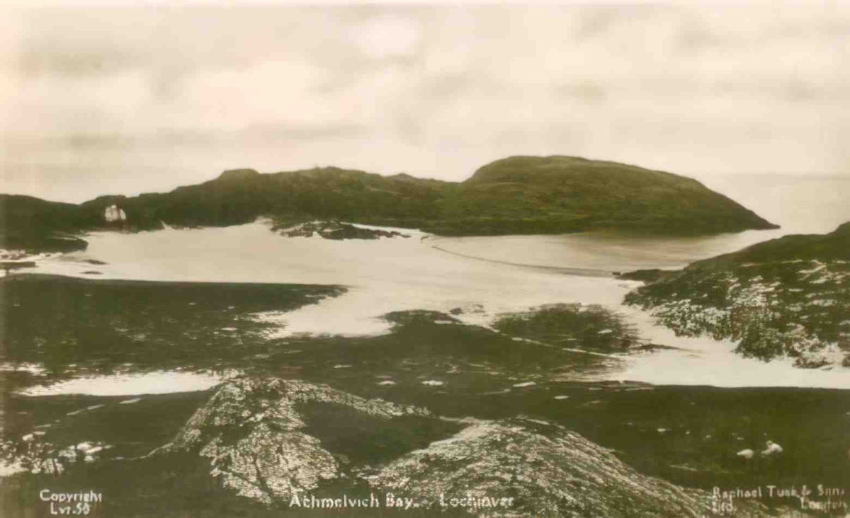 Sutherland Lochinver Achmelvich Bay 1930s Vintage A4 Photo Print