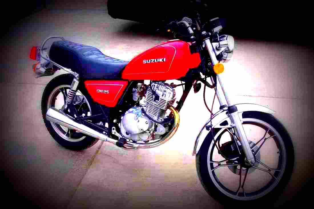 Suzuki AN 125 1997 6 motorbike A4 Photo Print