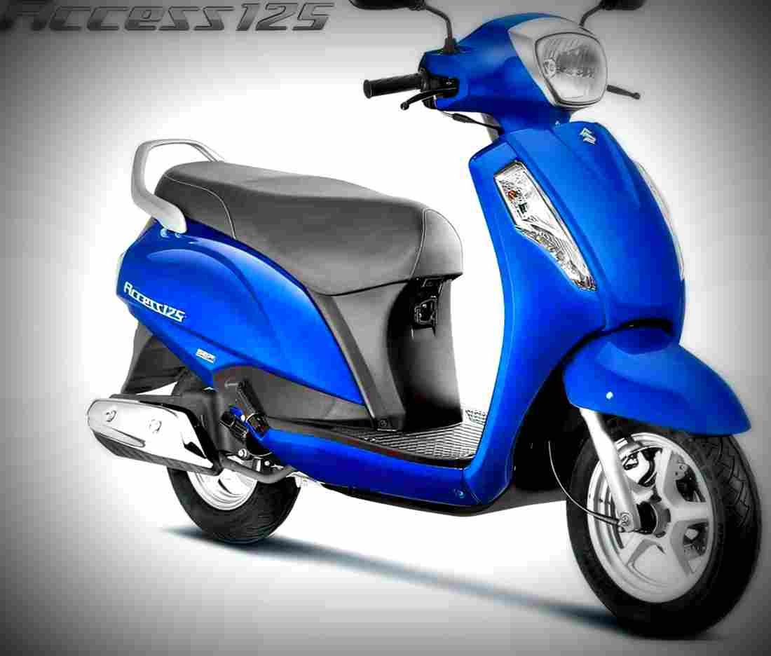 Suzuki Access 125 2018 2 motorbike A4 Photo Print