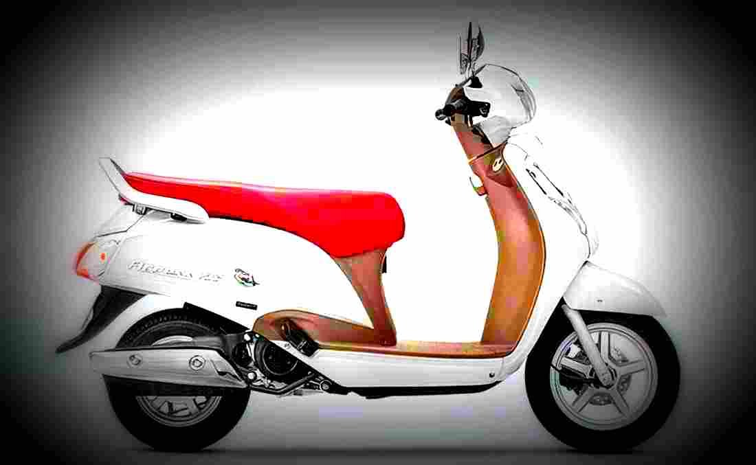 Suzuki Access 125 SE 2017 2 motorbike A4 Photo Print