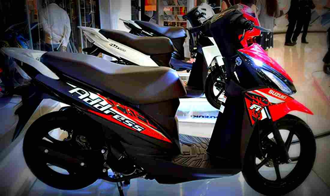 Suzuki Address 2017 4 motorbike A4 Photo Print