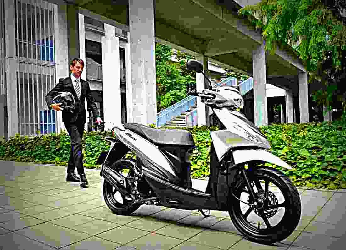 Suzuki Address 2018 2 motorbike A4 Photo Print