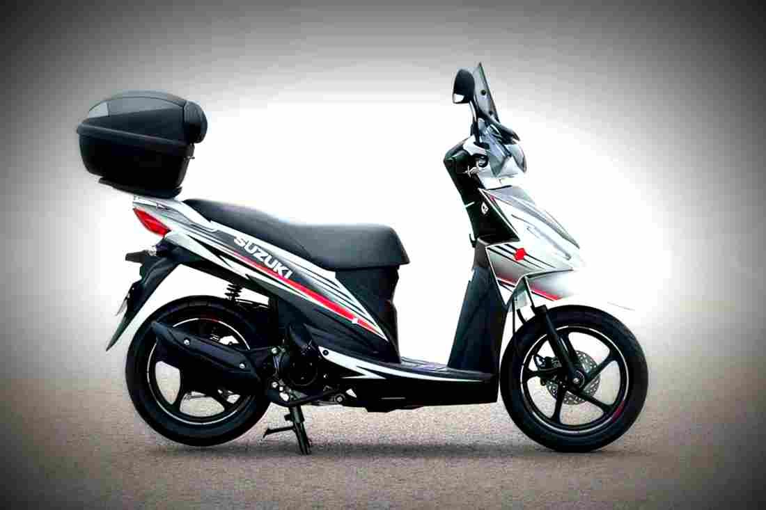 Suzuki Address 2018 4 motorbike A4 Photo Print