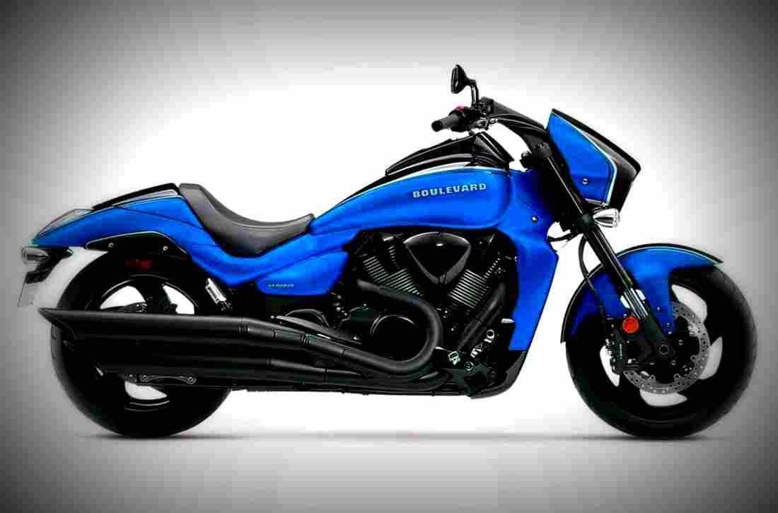 Suzuki Boulevard M109R 2017 3 motorbike A4 Photo Print