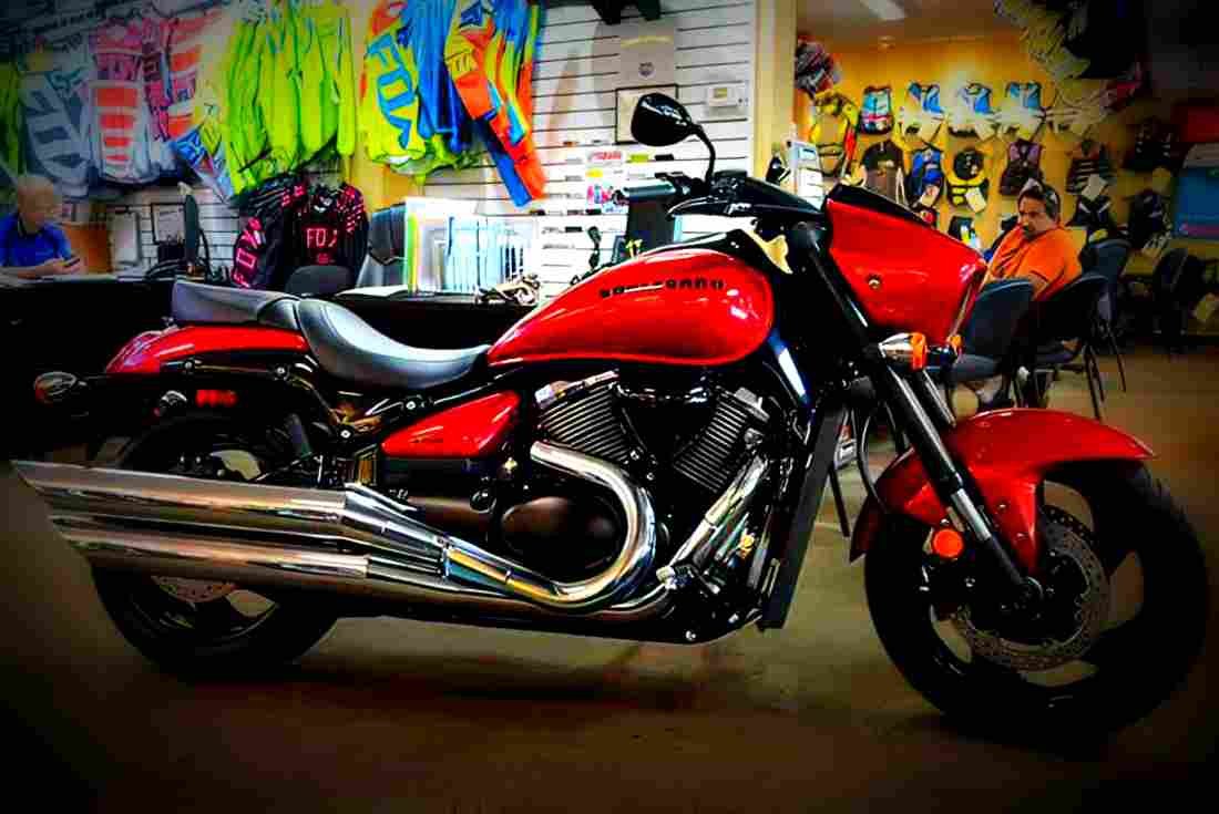 Suzuki Boulevard M90 2017 3 motorbike A4 Photo Print