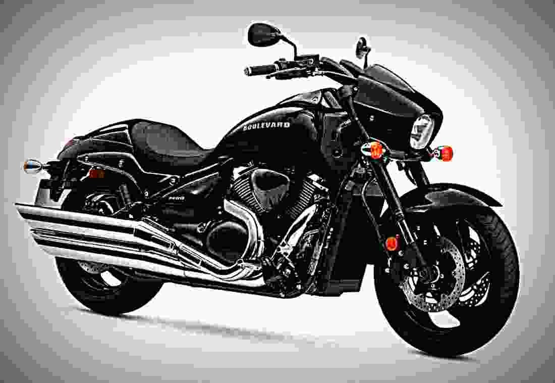 Suzuki Boulevard M90 2018 4 motorbike A4 Photo Print
