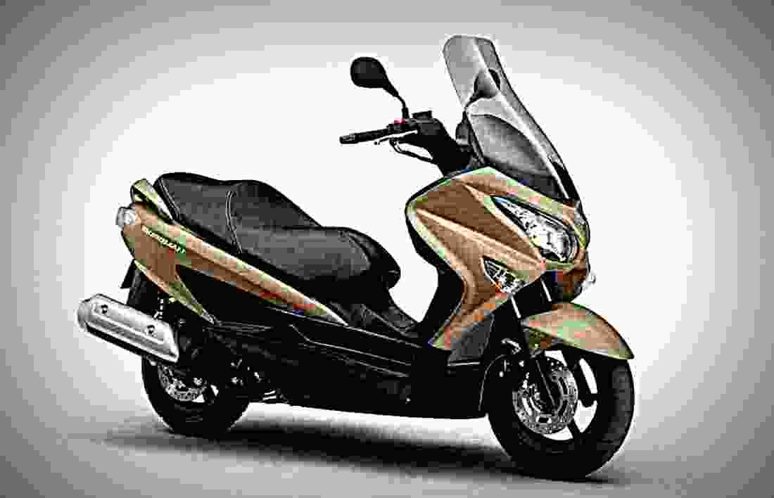 Suzuki Burgman 125 2017 2 motorbike A4 Photo Print