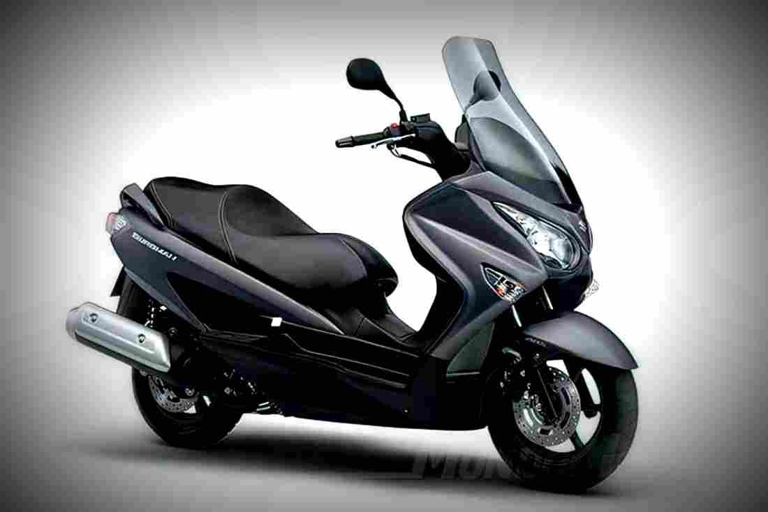 Suzuki Burgman 125 2018 1 motorbike A4 Photo Print