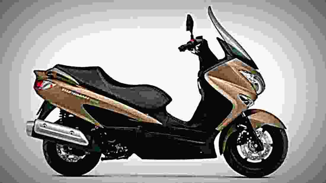 Suzuki Burgman 200 2017 3 motorbike A4 Photo Print