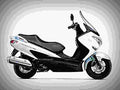 Suzuki Burgman 200 2017 4 motorbike A4 Photo Print