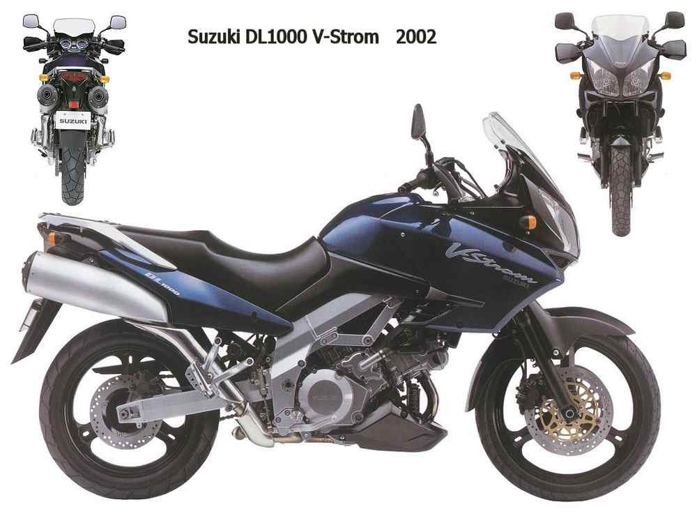 Suzuki DL1000 V Strom 2002 motorbike A4 Photo Print