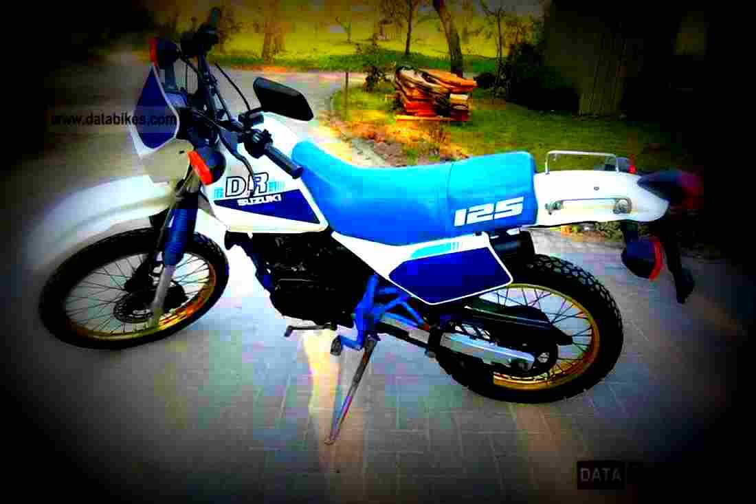 Suzuki DR 125 1991 5 motorbike A4 Photo Print