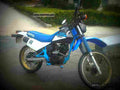 Suzuki DR 125 1991 6 motorbike A4 Photo Print