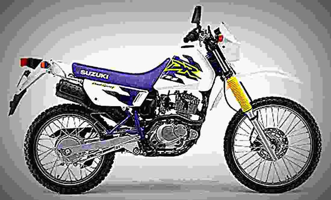 Suzuki DR 125 SE 1998 3 motorbike A4 Photo Print