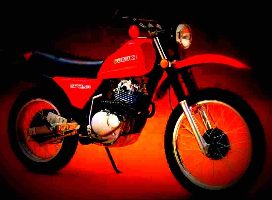 Suzuki DR 250 S 1982 2 motorbike A4 Photo Print
