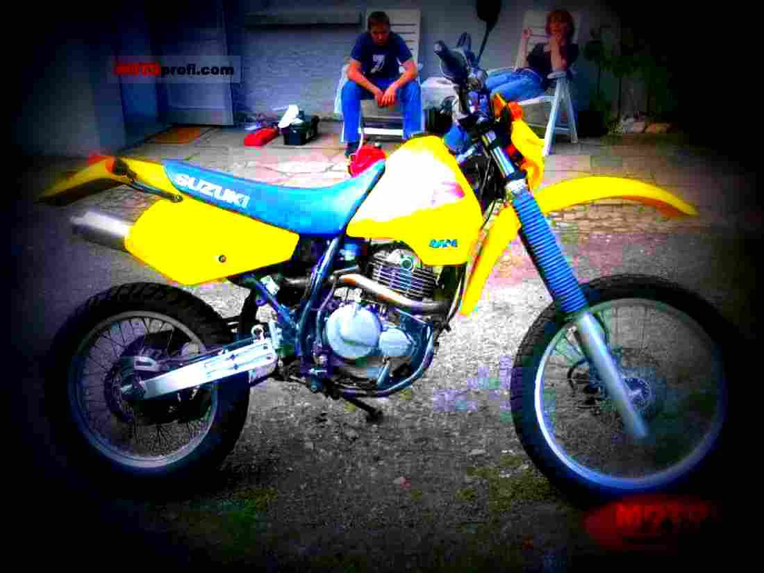 Suzuki DR 350 S 1990 6 motorbike A4 Photo Print