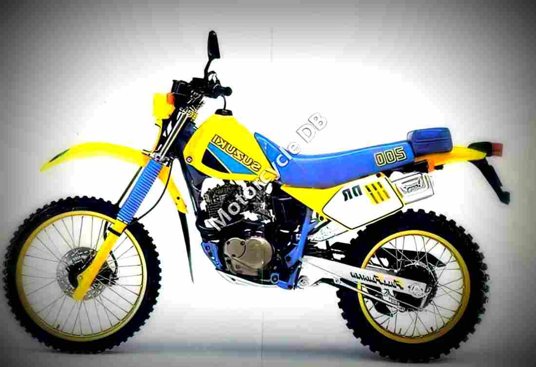 Suzuki DR 500 S 1983 2 motorbike A4 Photo Print
