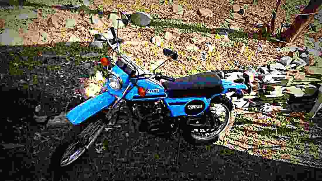 Suzuki DR 500 S 1983 6 motorbike A4 Photo Print