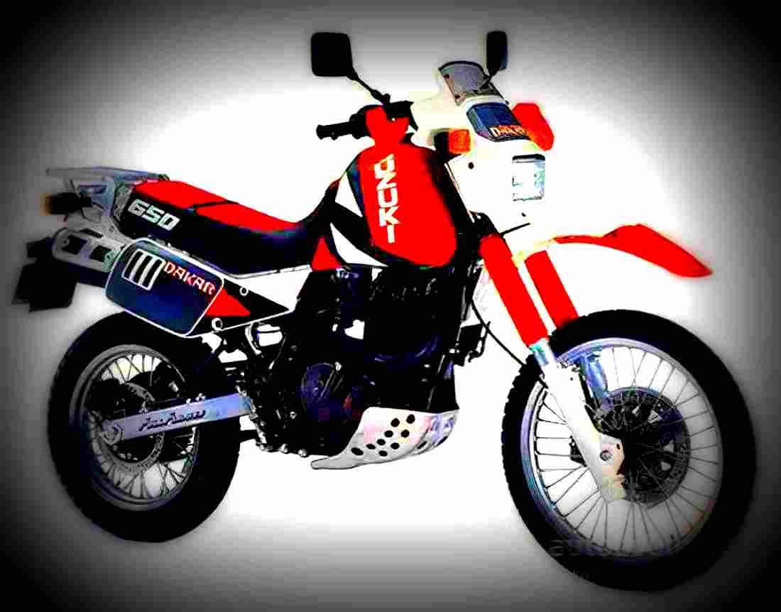 Suzuki DR 600 R Dakar 1987 1 motorbike A4 Photo Print