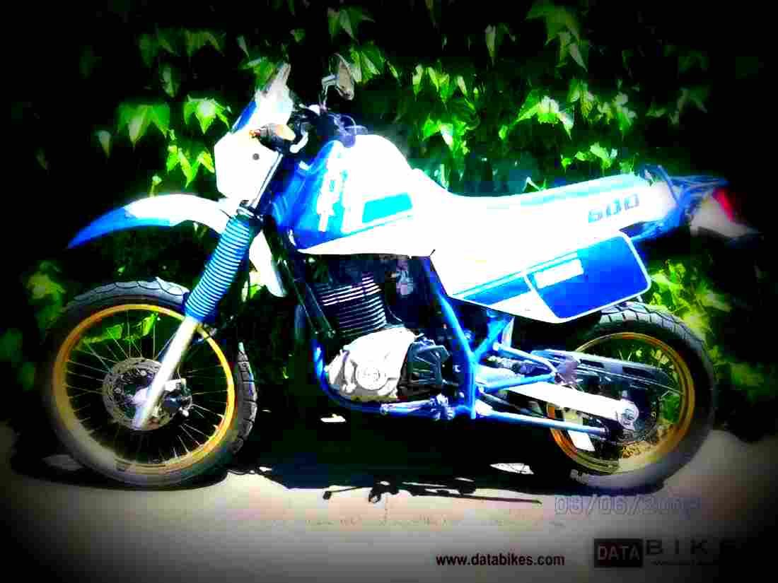 Suzuki DR 600 R Dakar 1989 5 motorbike A4 Photo Print