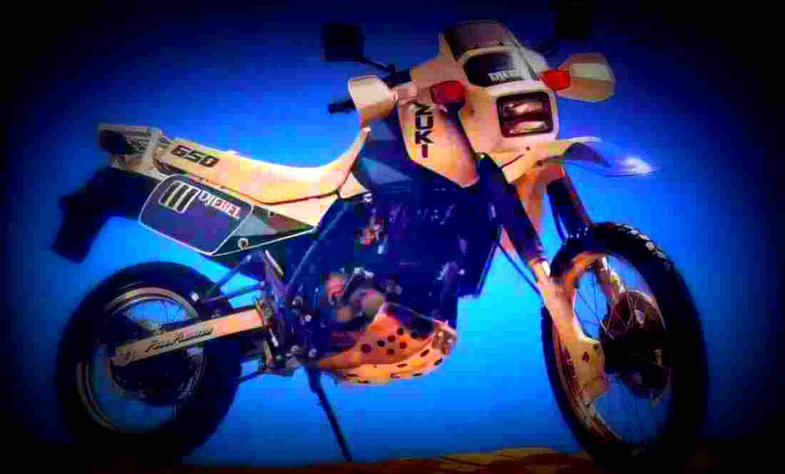 Suzuki DR 650 R Dakar 1990 5 motorbike A4 Photo Print