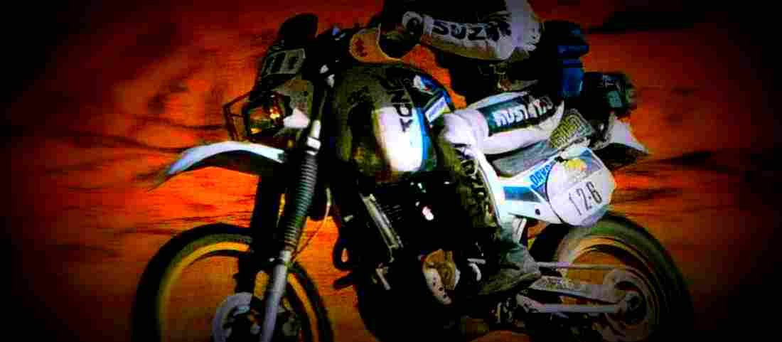 Suzuki DR 650 R Dakar (reduced effect) 1990 1 650x284 motorbike A4 Photo Print
