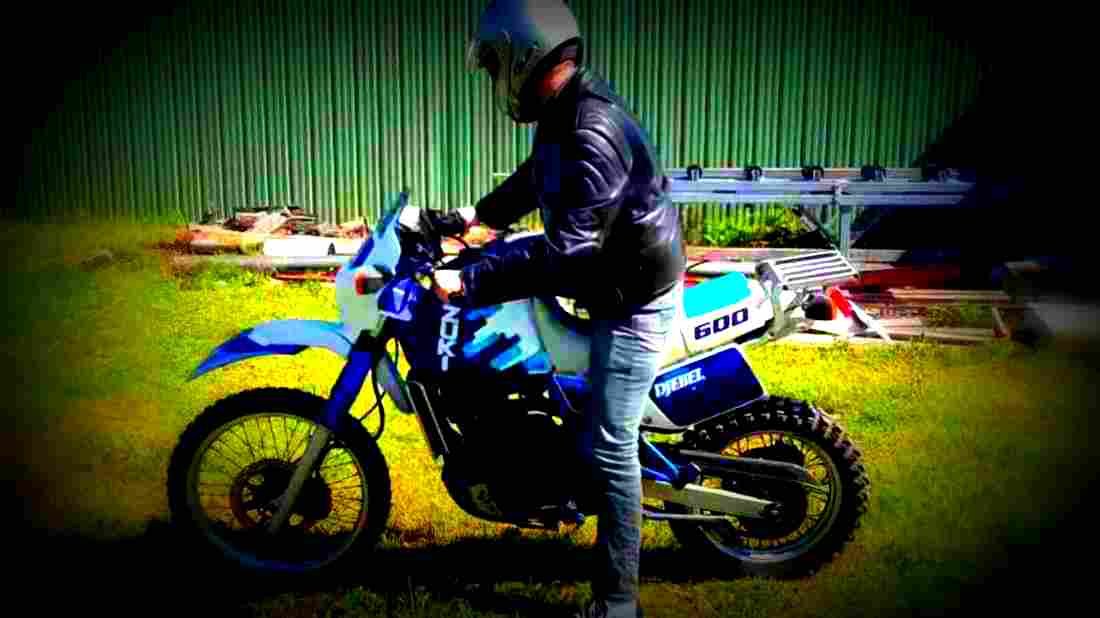 Suzuki DR 650 R Dakar (reduced effect) 1991 2 motorbike A4 Photo Print