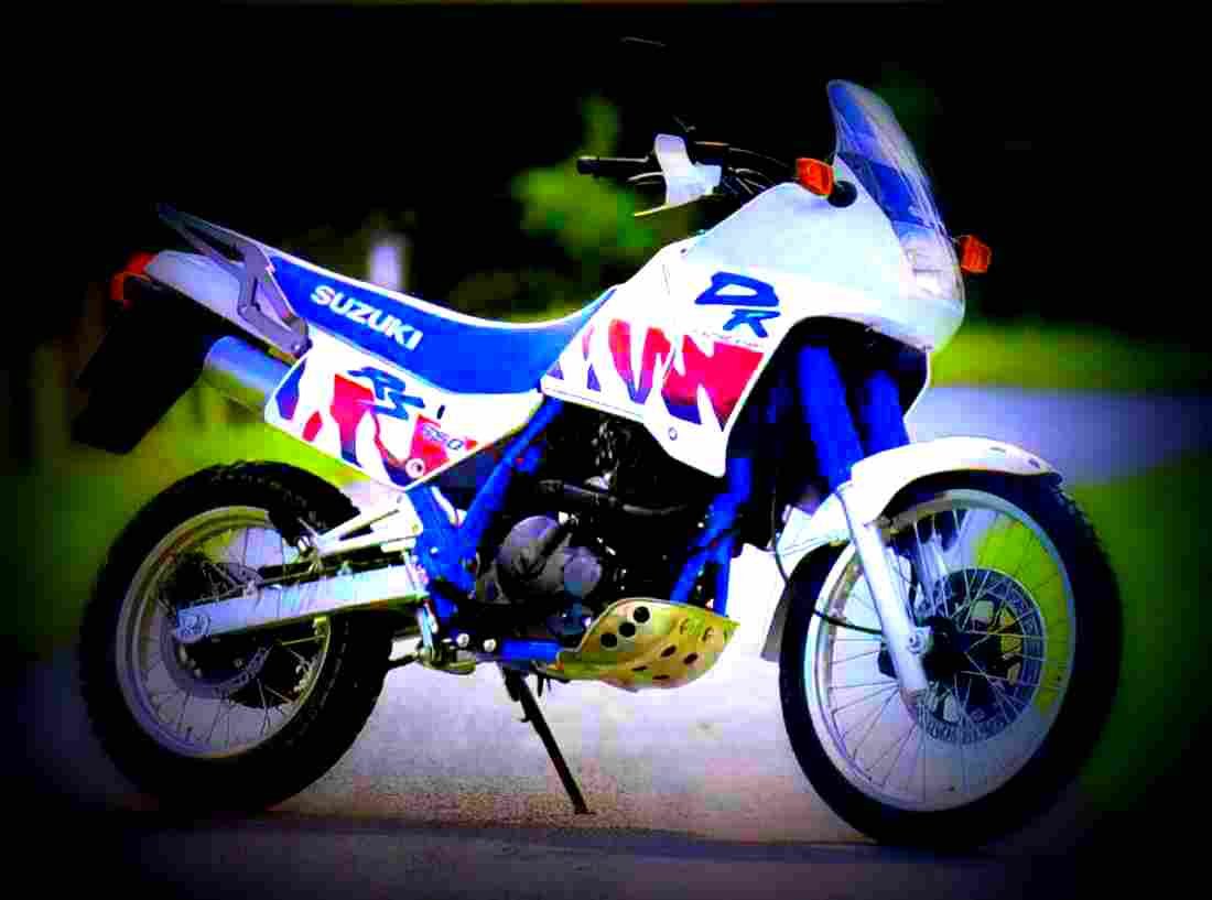 Suzuki DR 650 R Dakar (reduced effect) 1992 2 motorbike A4 Photo Print