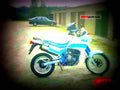 Suzuki DR 650 RS (reduced effect) 1990 3 motorbike A4 Photo Print