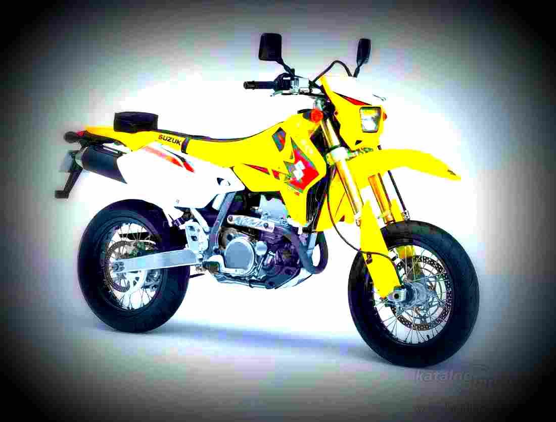 Suzuki DR Z 125 2003 2 motorbike A4 Photo Print
