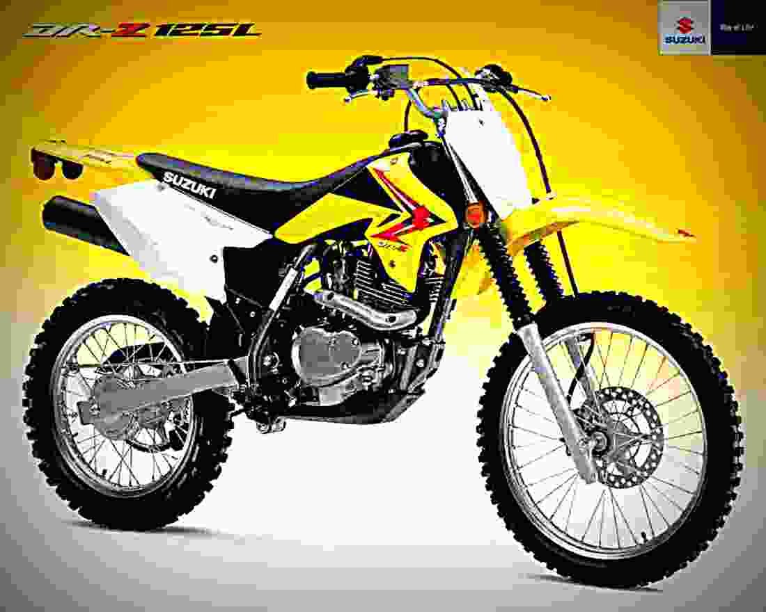 Suzuki DR Z 125 L 2009 5 motorbike A4 Photo Print