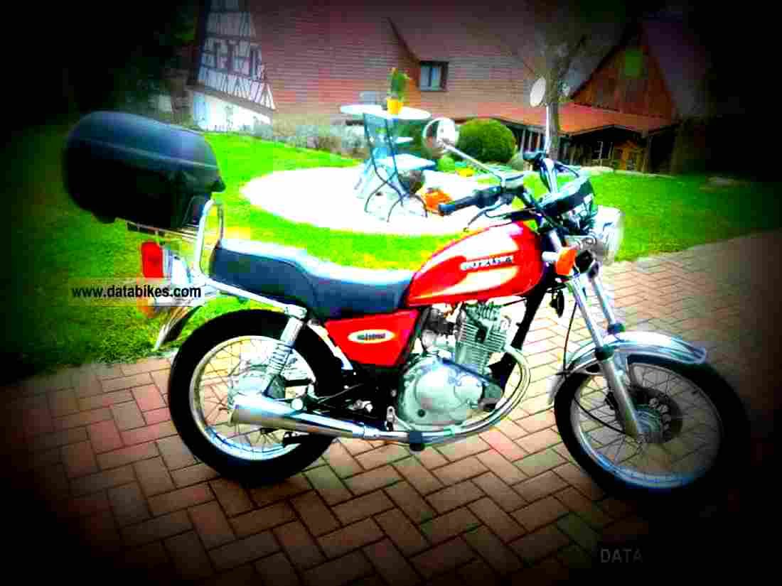 Suzuki GN 125 1997 6 motorbike A4 Photo Print