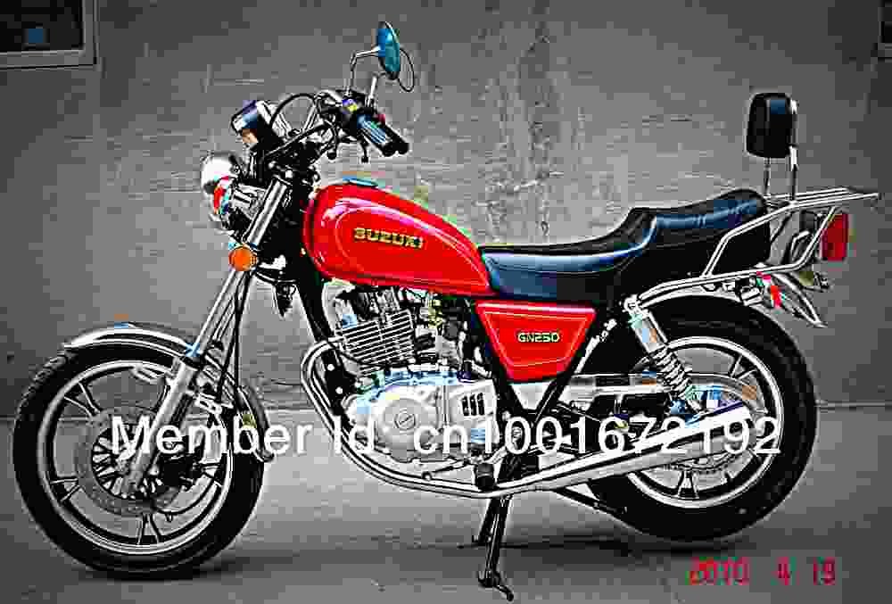Suzuki GN 250 1993 1 motorbike A4 Photo Print