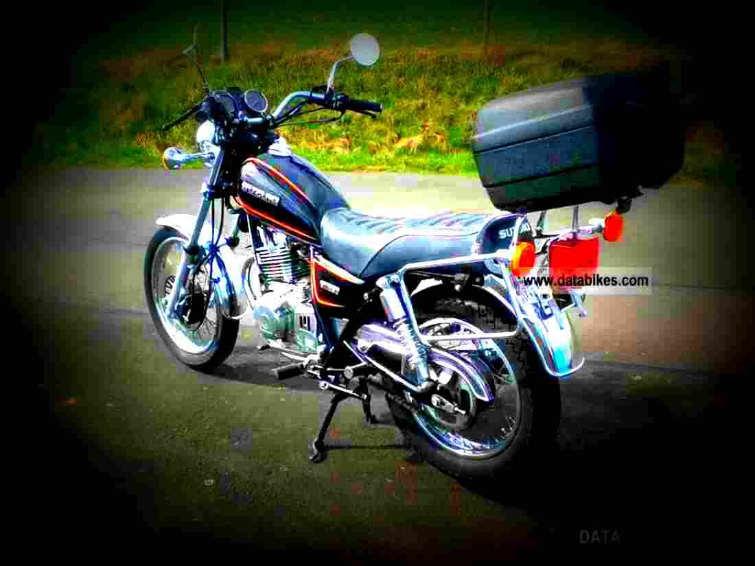 Suzuki GN 250 1993 2 motorbike A4 Photo Print