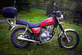 Suzuki GN 250 1994 4 motorbike A4 Photo Print