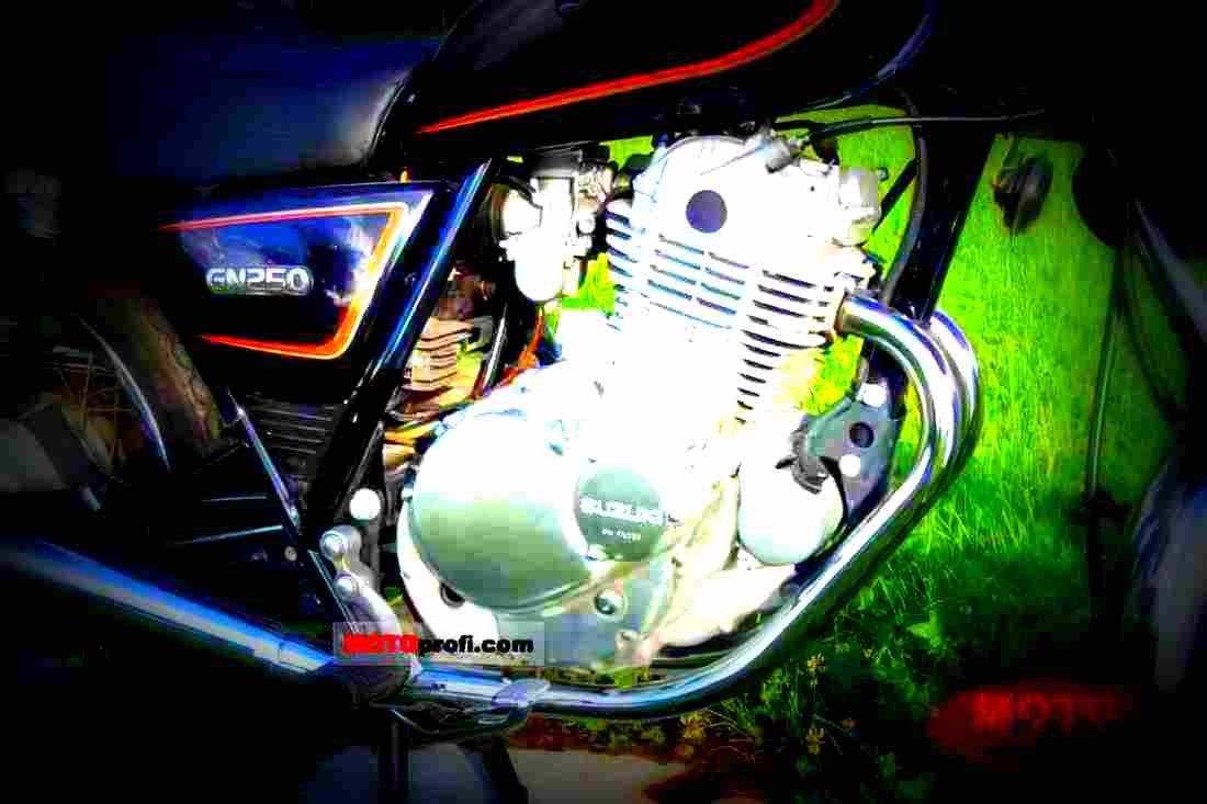 Suzuki GN 250 1995 1 motorbike A4 Photo Print