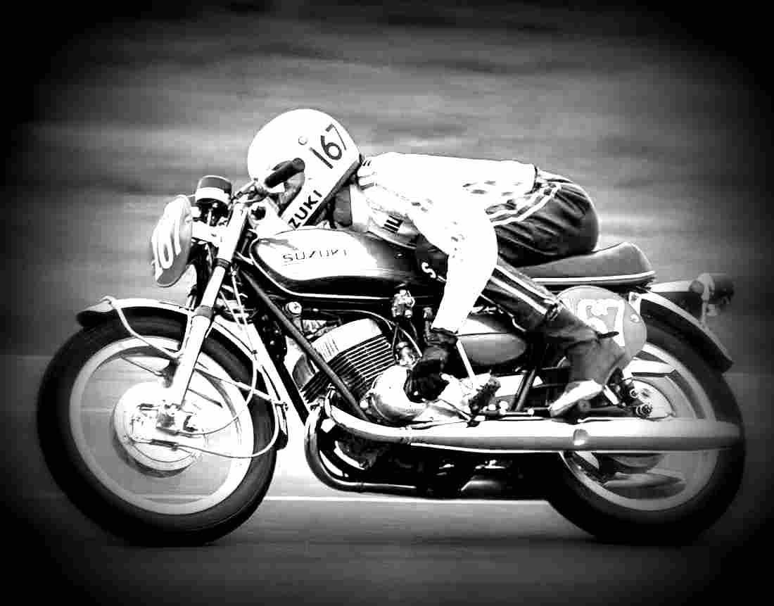 Suzuki GN 250 1995 3 motorbike A4 Photo Print