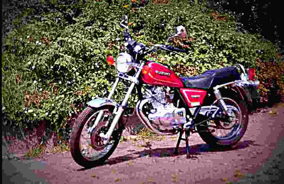 Suzuki GN 250 1997 6 motorbike A4 Photo Print