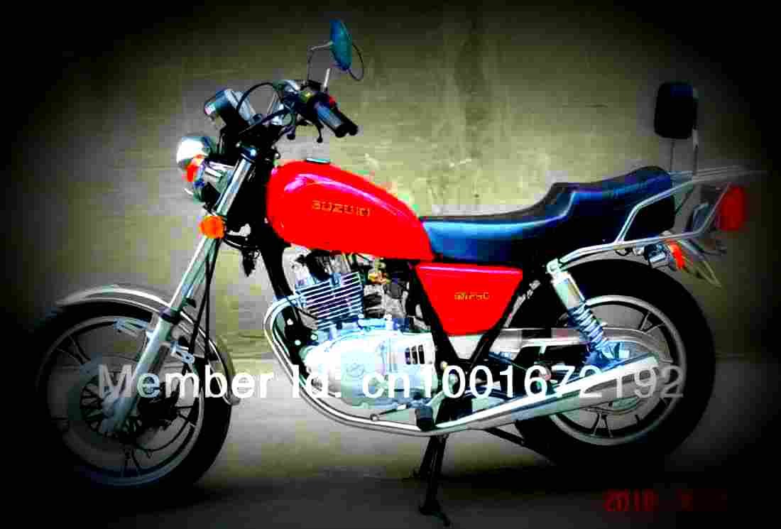 Suzuki GN 250 E 1989 1 motorbike A4 Photo Print