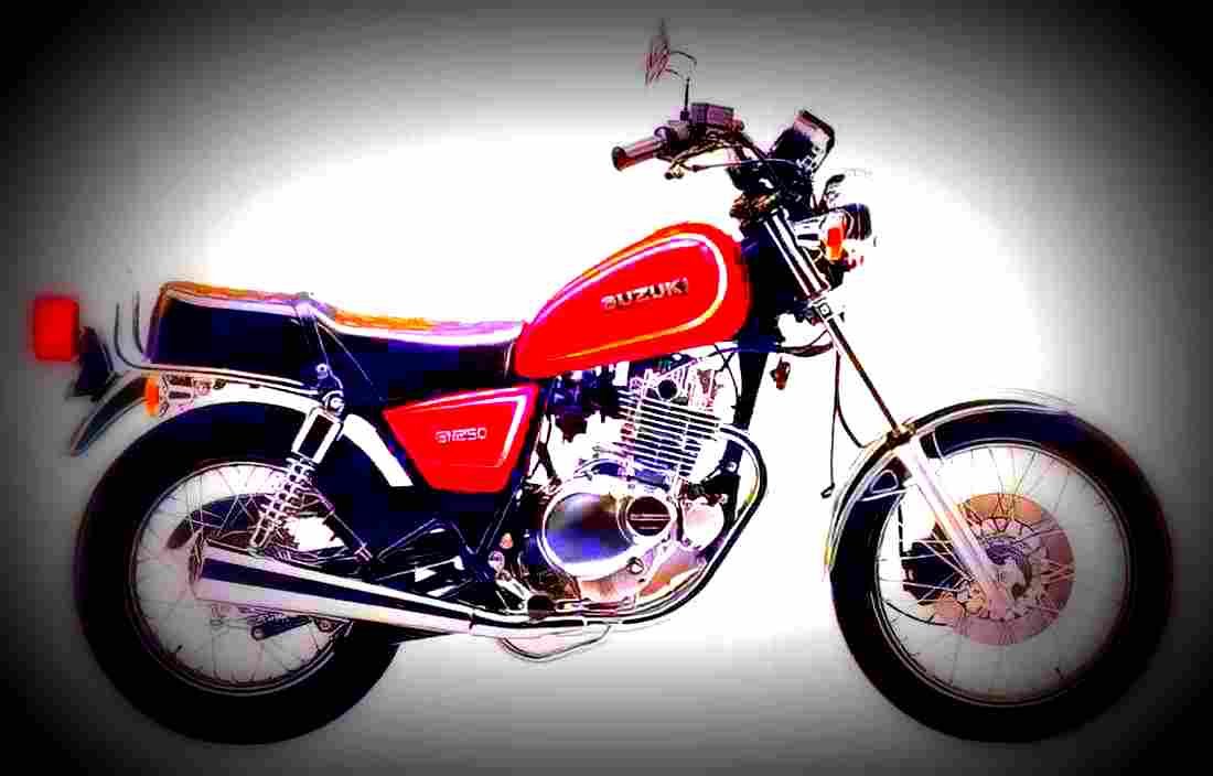 Suzuki GN 250 E 1991 2 motorbike A4 Photo Print