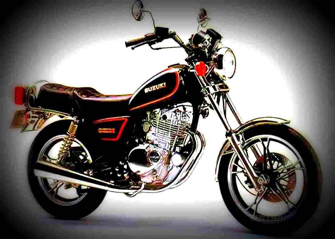 Suzuki GN 250 E 1992 6 motorbike A4 Photo Print
