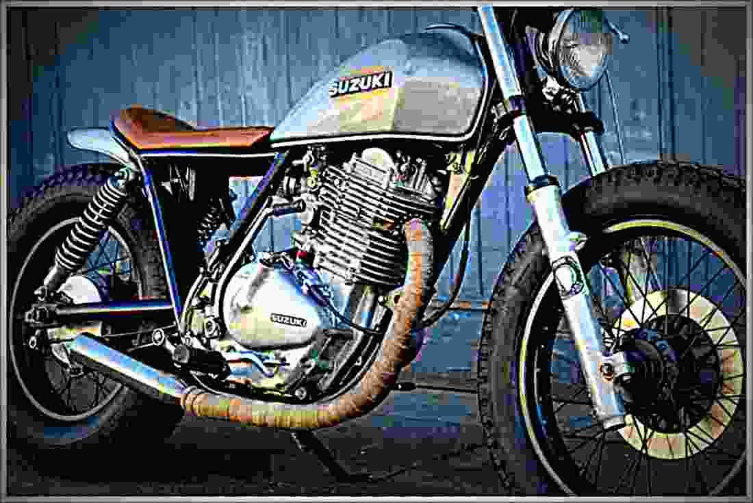 Suzuki GN 400 TD 1980 3 motorbike A4 Photo Print