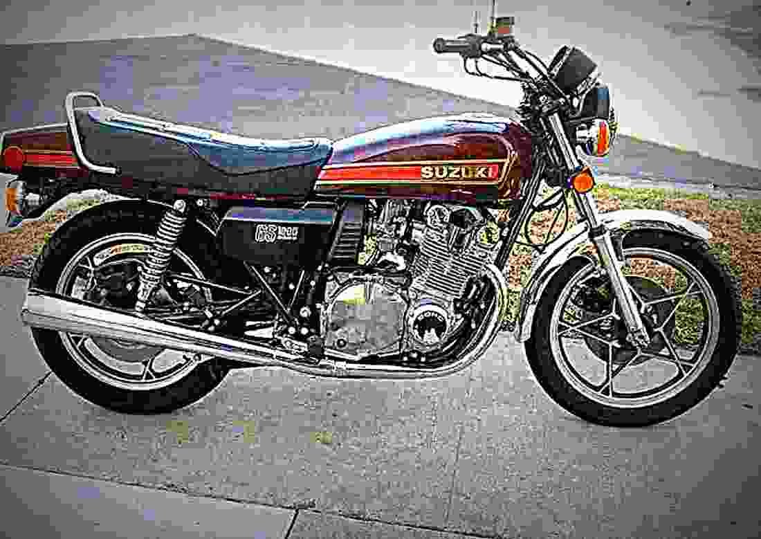 Suzuki GS 1000 E 1980 3 motorbike A4 Photo Print
