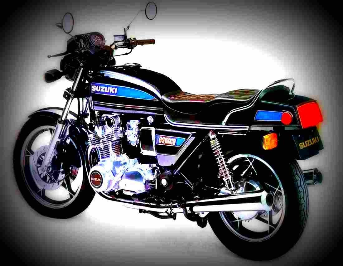Suzuki GS 1000 E 1981 3 motorbike A4 Photo Print