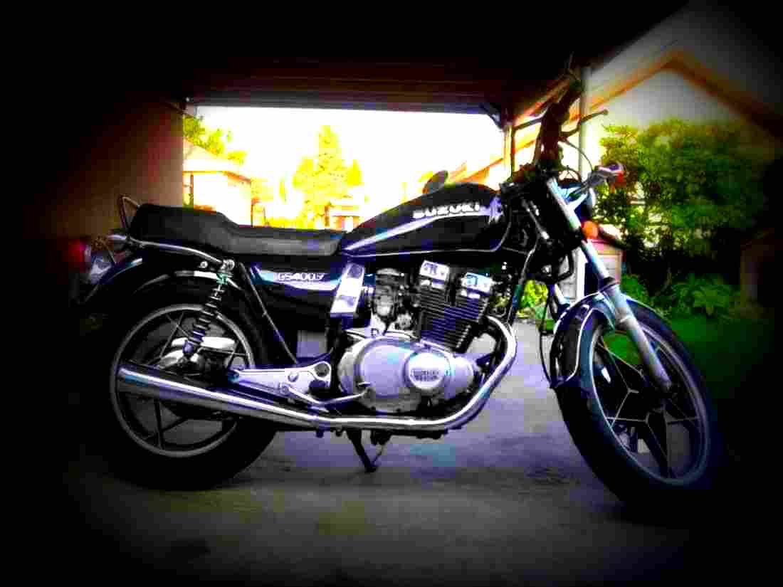 Suzuki GS 400 T 1981 1 motorbike A4 Photo Print