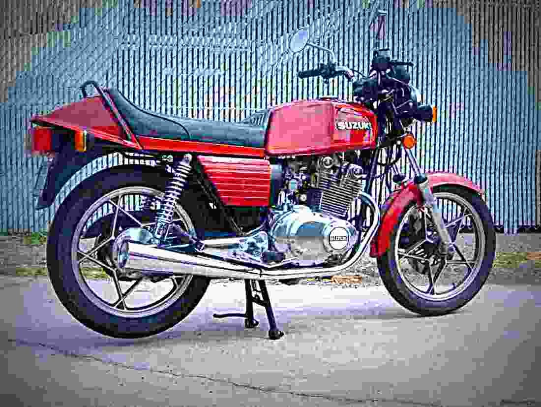 Suzuki GS 450 E 1981 3 motorbike A4 Photo Print