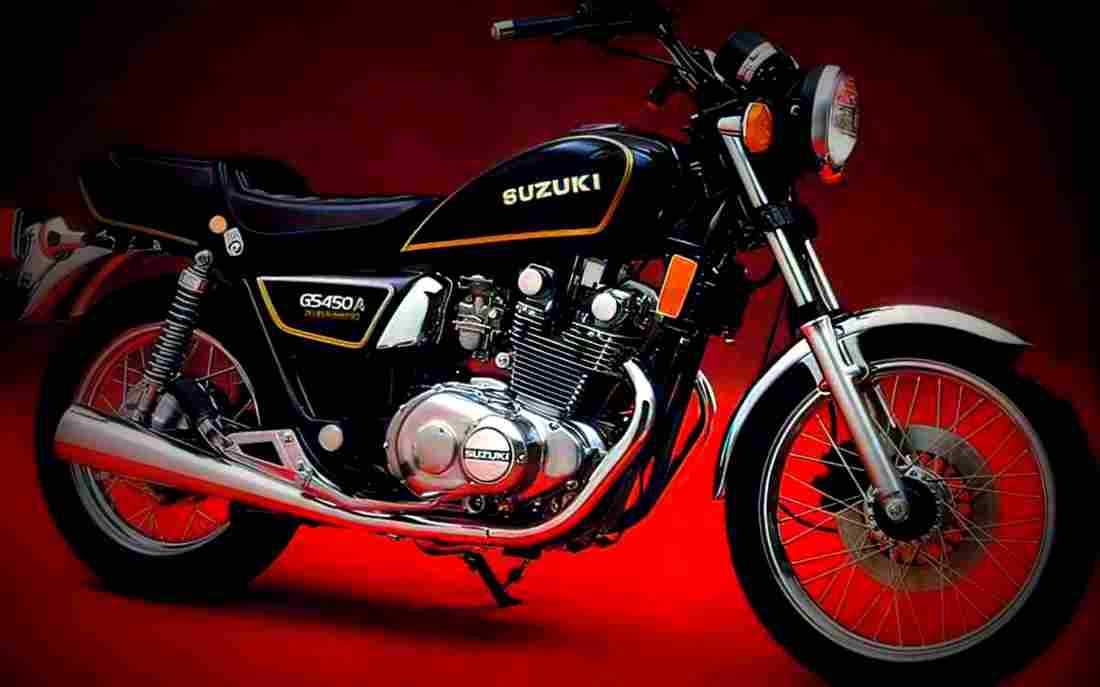Suzuki GS 450 L 1981 3 motorbike A4 Photo Print