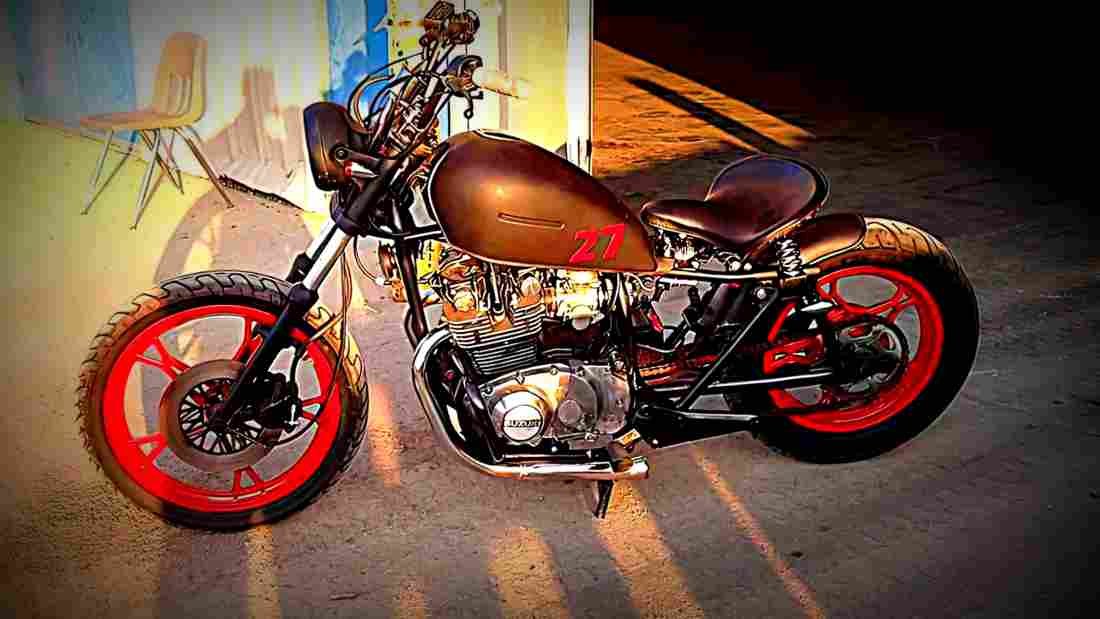 Suzuki GS 450 L 1982 3 motorbike A4 Photo Print